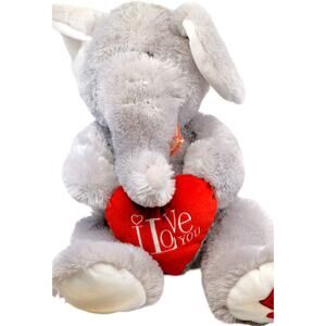 I Love You 2009 Valentines Elephant 15" Stuffed Animal